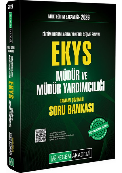 2026 MİLLÎ EĞİTİM BAKANLIĞI EKYS Müdür Ve Müdür Yardımcılığı Soru fiyatları