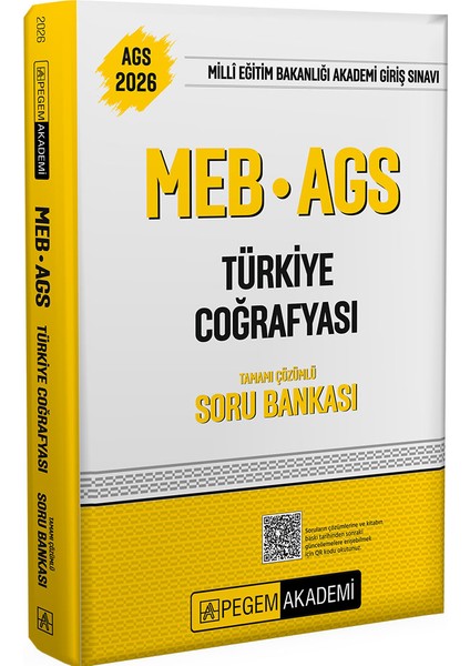 2026 MEB AGS Soru Bankası Tamamı Çözümlü Türkiye Coğrafyası fiyatları