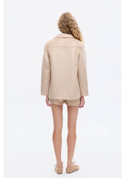 Bej Kadın Ceket CKT00825 indirimleri