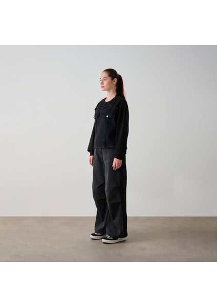 Kız Çocuk Altı Denim Cepli 3 Iplik Sweat fırsatları