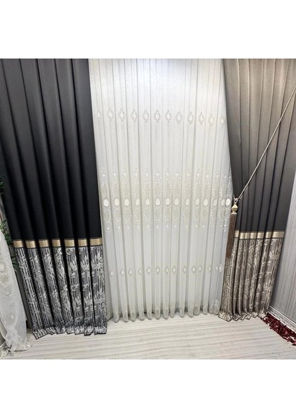 Nivemeshome Azra 1/3 Sık Pileli Tül Perde Apm