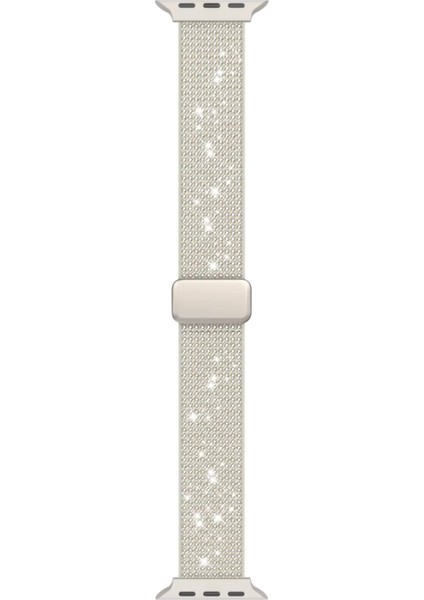 Lüks Sparkle Elmas Manyetik Kayış Apple Watch 1/2/3/4/5/6/se/7/8/9 38/40/41MM -S10(42MM) Kumaş Taşlı fiyatları