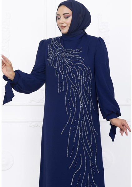 Irem Tesettür Abiye Lacivert indirimleri