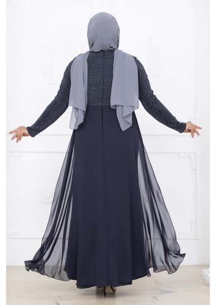 Nil Abiye Elbise Antrasit