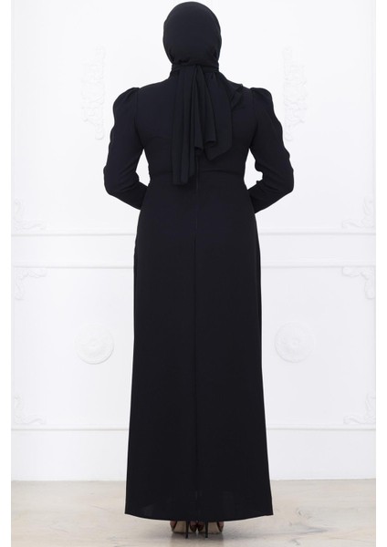 Zühre Tesettür Abiye Siyah