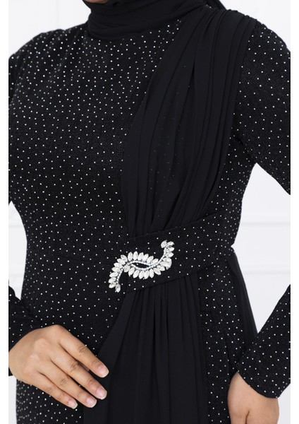 Nil Abiye Elbise Siyah