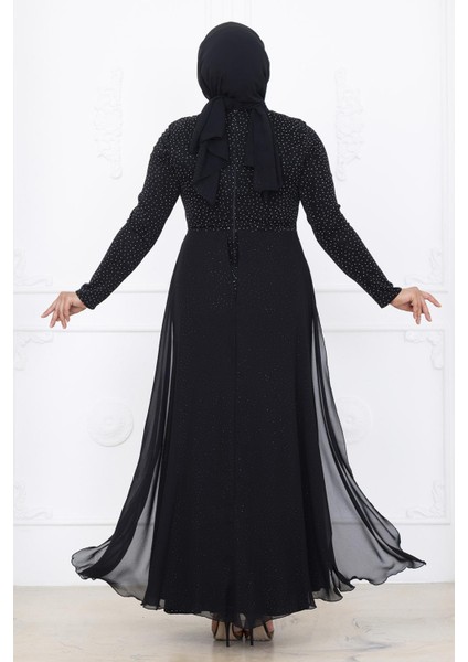 Nil Abiye Elbise Siyah