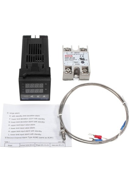 Dijital LCD Pıd REX-C100 Sıcaklık Kontrol Seti + K (Yurt Dışından) fiyatları