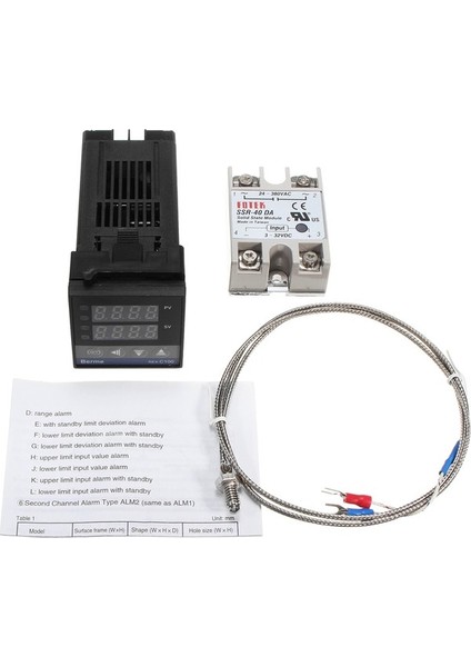 Dijital LCD Pıd REX-C100 Sıcaklık Kontrol Seti + K (Yurt Dışından) modelleri