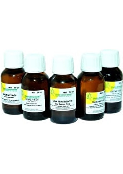 Saç Bakım Seti 5x50 cc Susam, Badem, Çam, Ceviz ve Defne Yağları ile Zenginleştirilmiş