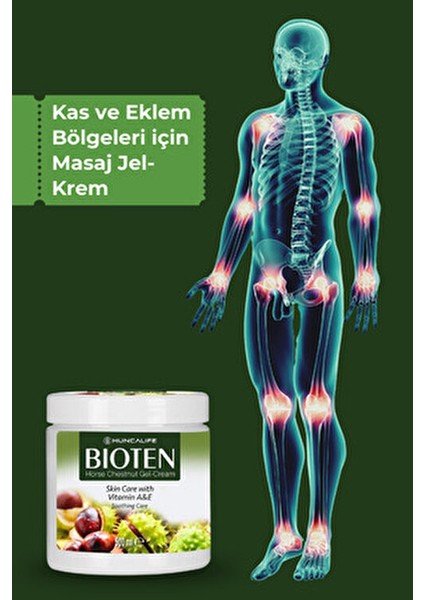 Bioten At Kestanesi Masaj Jeli 500 ml Nane ve Kafur Yağı ile Canlandırıcı Etki