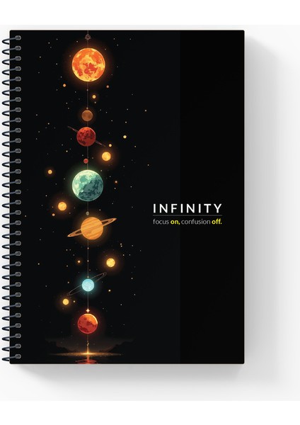 A5 Spiralli Çizgisiz Defter Seti 6'lı , 400GR. Karton Kapak Tematik Seri 96 Sayfa fırsatları