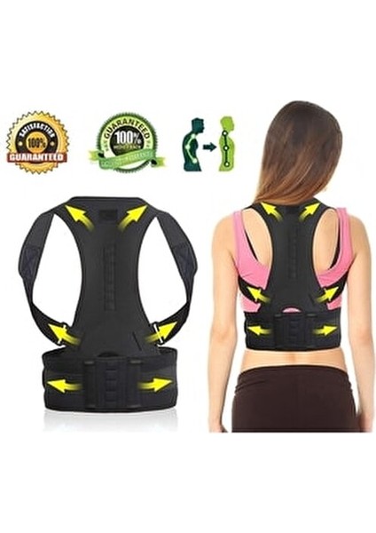 Dik Duruş Korsesi Kifoz Kamburluk Önleyici Korse Erkek Bayan Sırt Omuz Dik Durmak Yürümek Için Korse