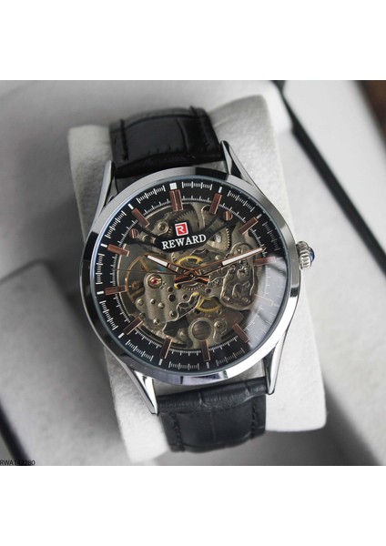 RWA142280 Deri Kordonlu Otomatik Erkek Kol Saati fiyatları