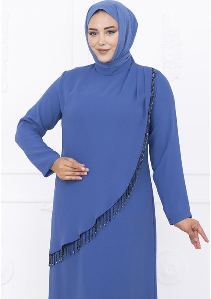 Melek Abiye Elbise Indigo fiyatları