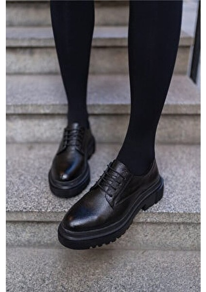 Suprıala Kadin Siyah Vegan Deri Siyah Taban