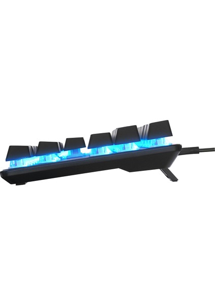 eMachines EAK87 Gri/Siyah USB RGB Backlight RED SWITCH Mekanik Q 87 Tuşlu TKL Gaming Klavye
