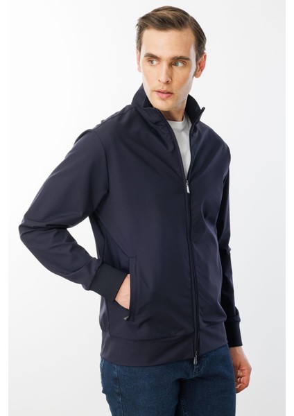 Erkek Hakim Yaka Yan Cepli Mont K.lacivert