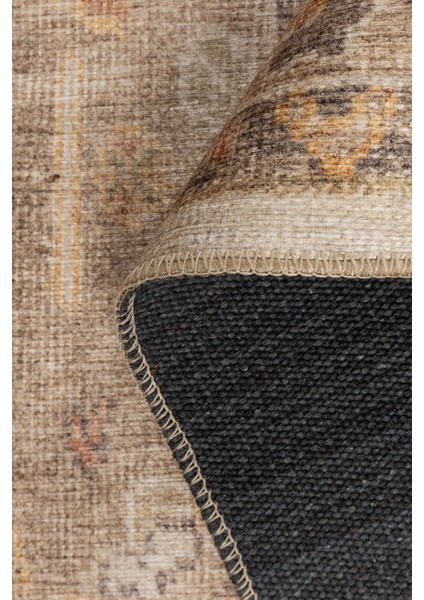 Relic Bej / Sarı Vintage Dokulu Klasik Desenli Dokuma Tabanlı Şönil Halı Al 495 indirimleri