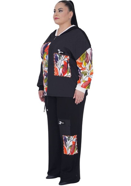 Kadın Büyük Beden Siyah Alt Üst İkili Ekstra Battal Takım fiyatları