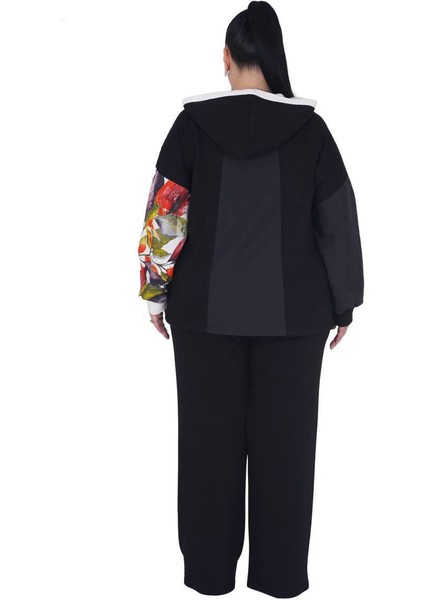 Kadın Büyük Beden Siyah Alt Üst İkili Ekstra Battal Takım modelleri