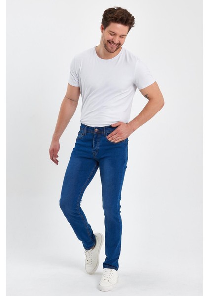 Erkek Taşlamalı Klasik Jeans modelleri