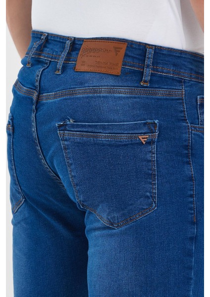 Erkek Taşlamalı Klasik Jeans indirimleri