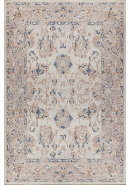 Relic Krem Vintage Dokulu Klasik Desenli Dokuma Tabanlı Şönil Halı Al 512 fiyatları