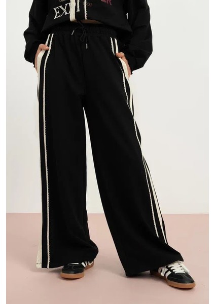 Kız Çocuk 7881 Paçaları Yırtmaçlı Pantolon modelleri