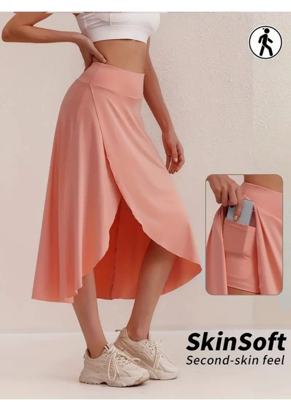 Kadın Cep Detay Taytlı Sandy Etek