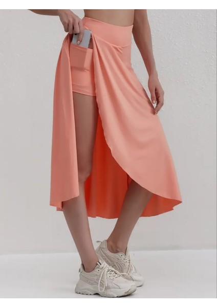 Kadın Cep Detay Taytlı Sandy Etek modelleri