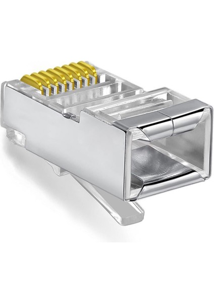 NM026 100LÜ Metal RJ45 8P8C CAT6-UTP-RJ45-3U Konnektör fiyatları