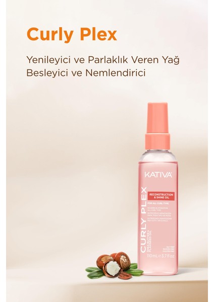 Curly Plex Bukle Onarıcı & Parlatıcı Yağ 110 ml fiyatları