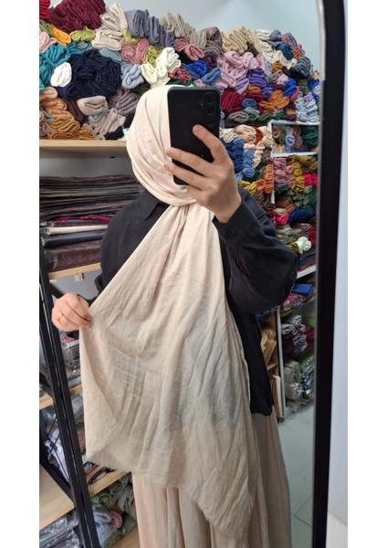 Aminesil %100 Pamuk Konfor Pamuk Şal Bej Renk indirimleri