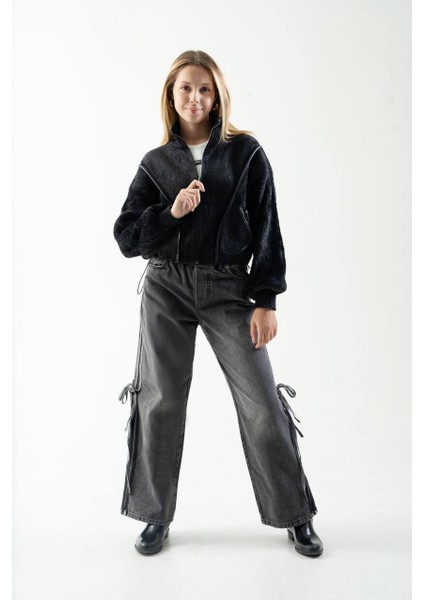 Kız Çocuk 8558 Ara Biyeli Hırka modelleri