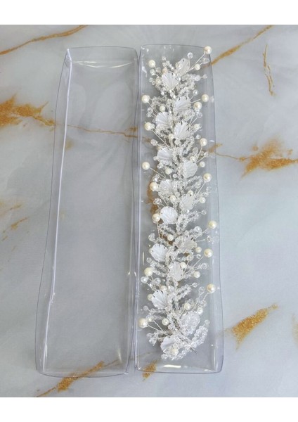 Gelin Tacı | Gelin Saç Aksesuarı | Simli Deniz Kabuğu Saç Aksesuarı indirimleri