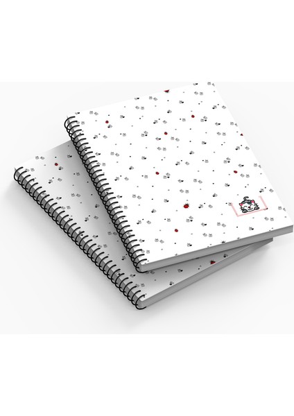 A5 Boyut Kalın Karton Kapak Spiralli 96 Sayfa Çizgisiz Okul Defteri / Ikonik Seri Koleksiyonu fiyatları