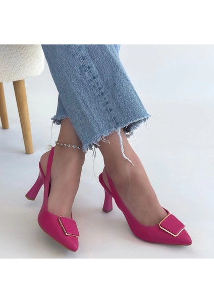 Pıert Fuşya Cilt Topuklu Ayakkabı fırsatları