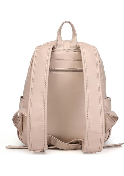 Barcelona Günlük Çok Cepli Orta Boy Kadın Sırt Çantası 1871 Pudra modelleri