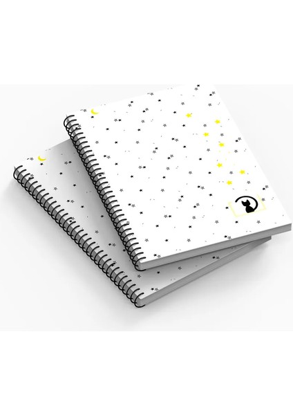 A5 Boyut Kalın Karton Kapak Spiralli 96 Sayfa Kareli Okul Defteri / Ikonik Seri Koleksiyonu fiyatları