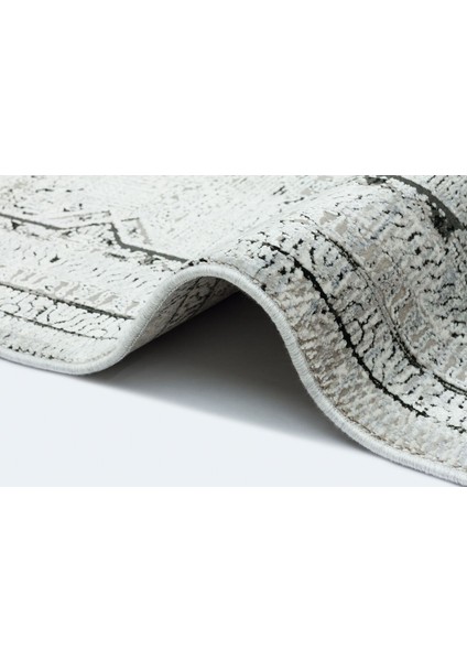 Queen 8104 Gri - Viskon Bambu Halı | Dokuma Salon Halısı indirimleri