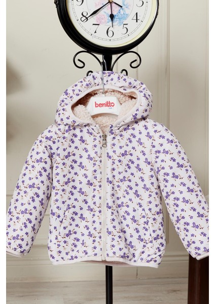 Çift Taraflı Kız Bebek Çocuk Mont 51344