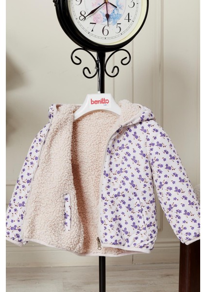 Çift Taraflı Kız Bebek Çocuk Mont 51344 modelleri