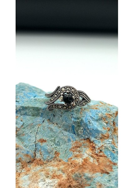 Gümüş Oltu Taşlı Yüzük SY0007