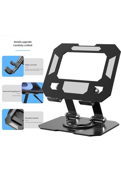 360 Derece Dönebilen Katlanabilir Metal Tablet-Telefon Tutucu YK-TX20 fırsatları