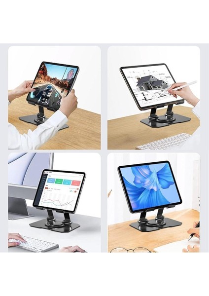 360 Derece Dönebilen Katlanabilir Metal Tablet-Telefon Tutucu YK-TX20 indirimleri