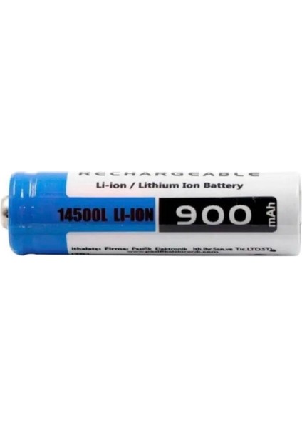 14500L 3.7V 900MAH Aa Lityum Iyon Şarj Edilebilir Kalem Pil - Başlı fiyatları