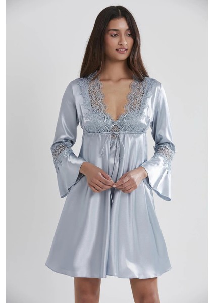 Kadın 6'lı Gelin Çeyiz Seti Saten Gecelik Sabahlık Pijama Takımı Şortlu Takım Terlik Hediyeli fiyatları