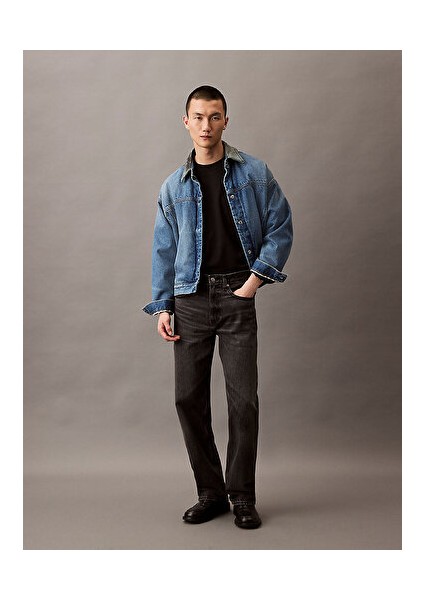 Erkek Siyah Kot Pantolon