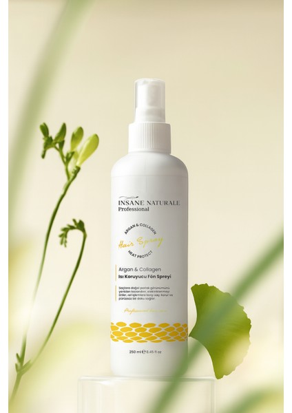 Argan ve Kolajenli Isı Koruyucu Saç Spreyi 250 ml modelleri